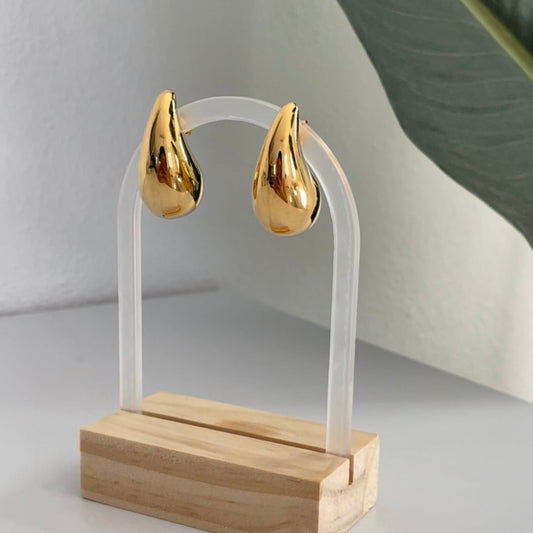 Chunky water drop earrings