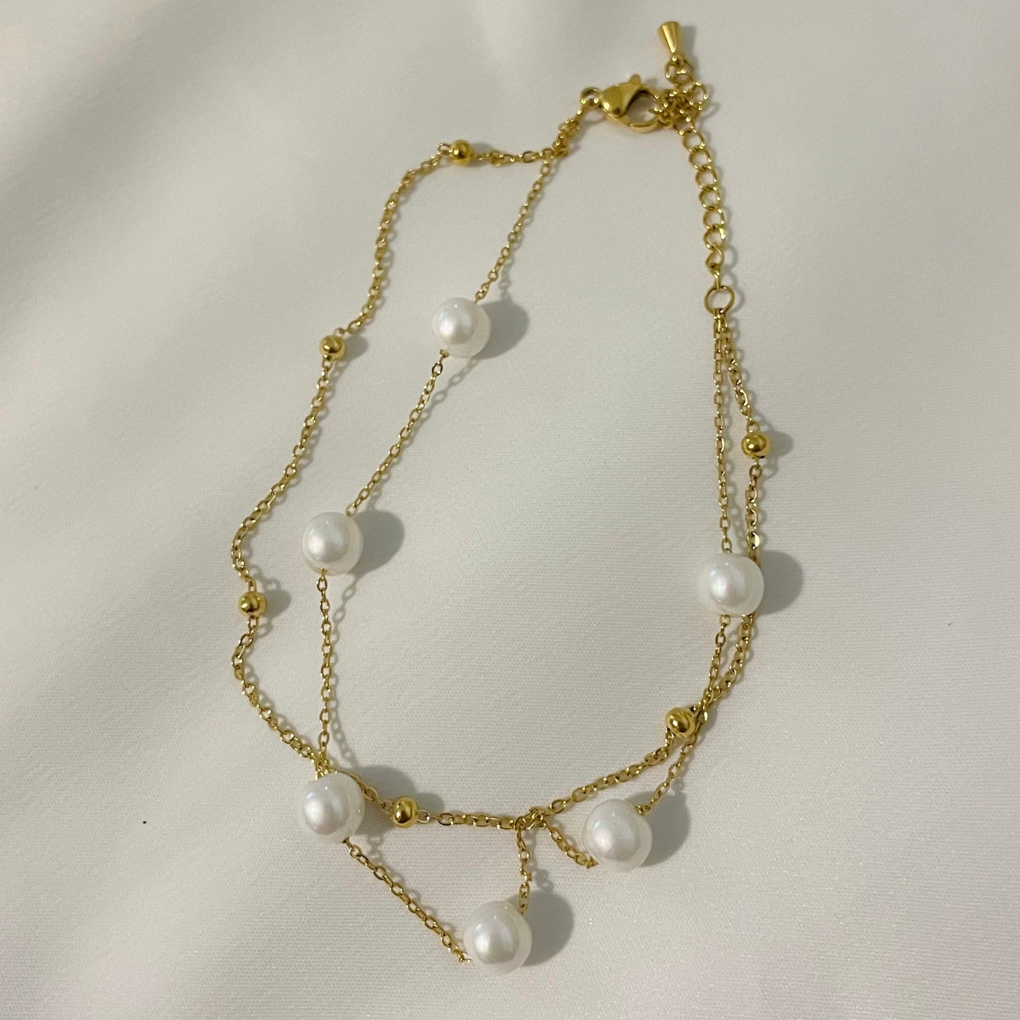 Double chain anklet