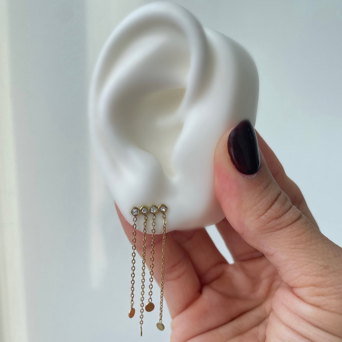 Tassel dainty stud earrings