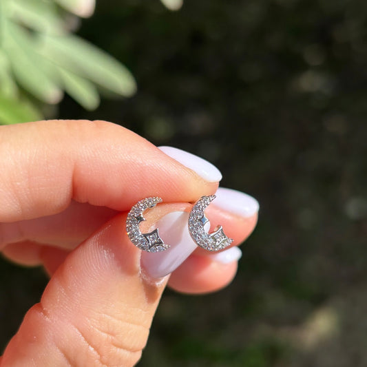 Moon pave studs