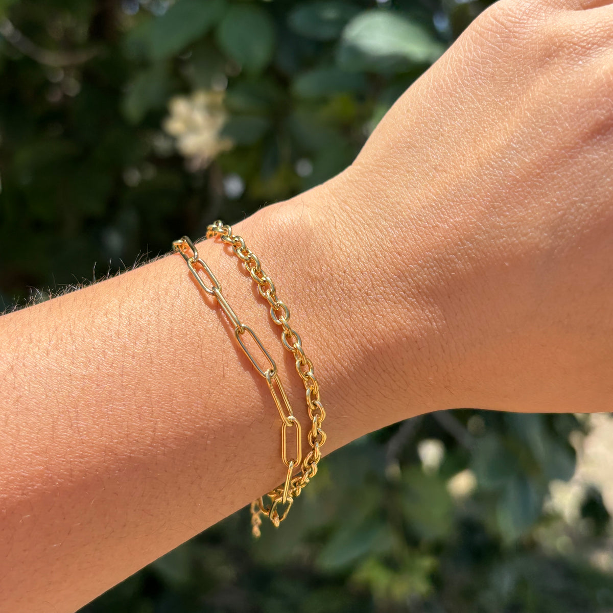 Paper clip bracelet